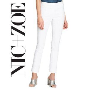Nic+zoe Polished Wonderstretch White Ankle Pants​​​​​​​​